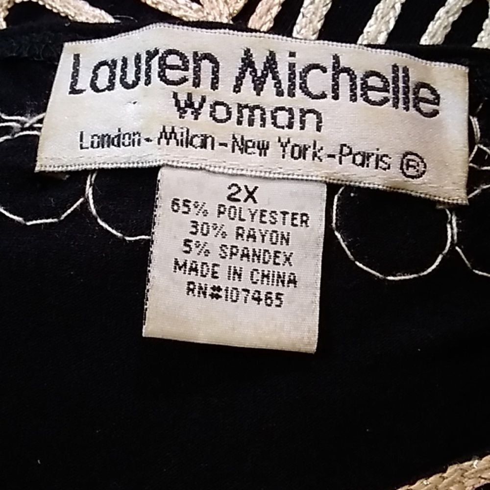 Lauren Michelle Top Blouse Size Plus 2X - Picture 9 of 15